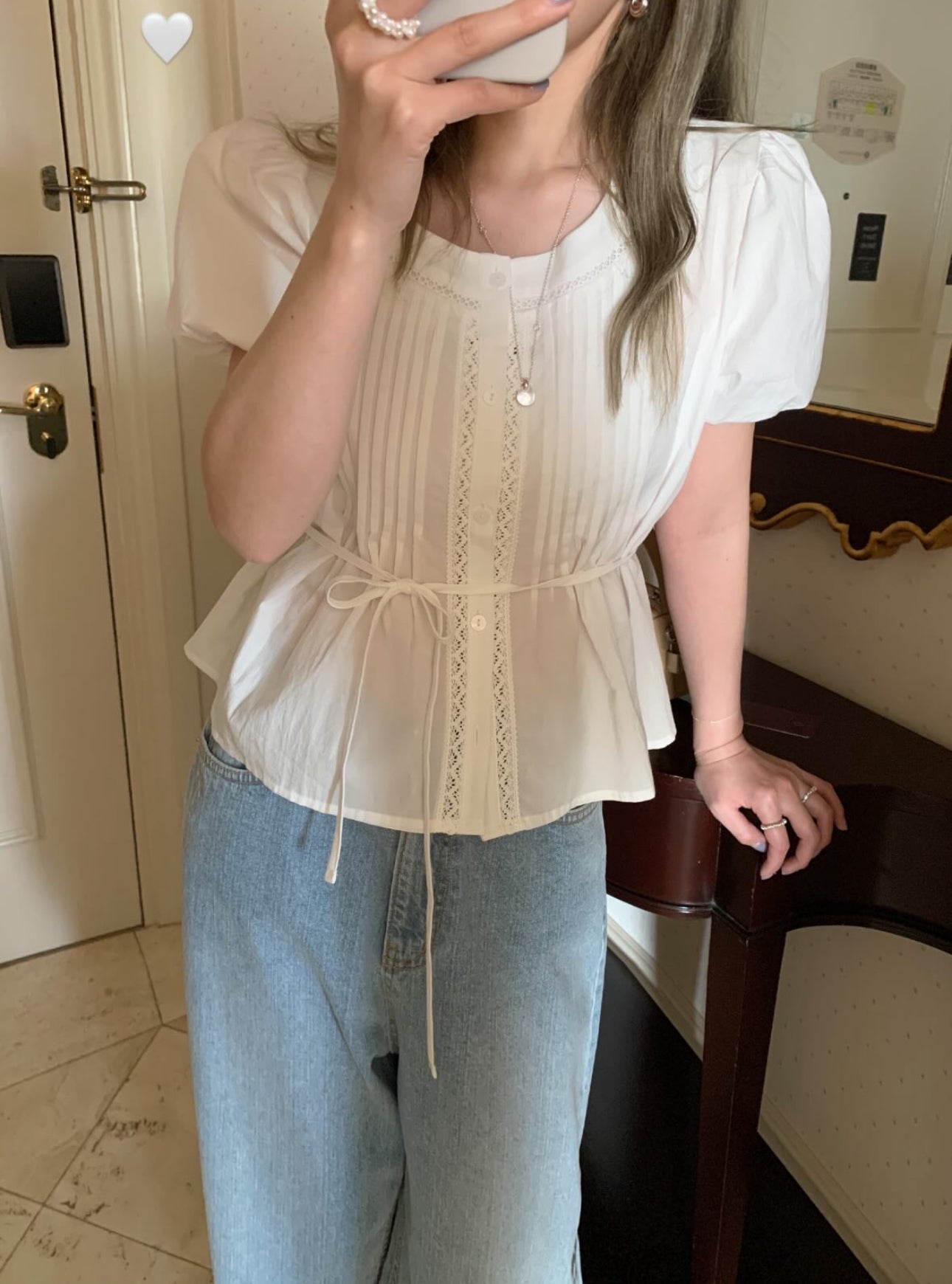 Rev pintuck blouse