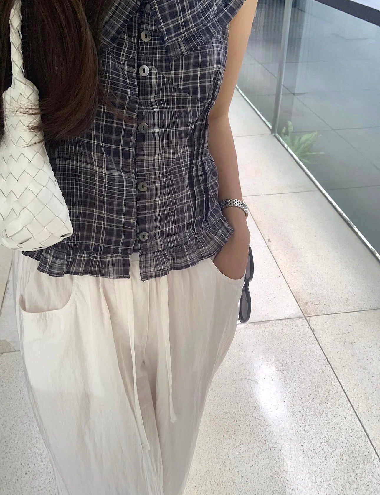 liter sweetie frill blouse-2col