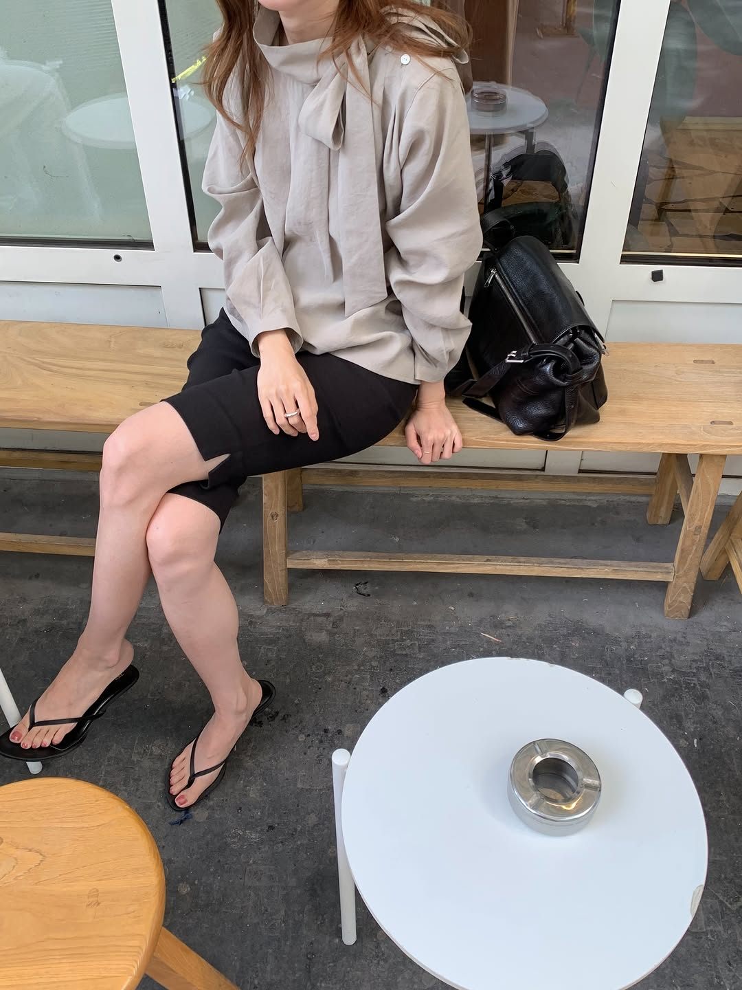 Ere scarf blouse-2col