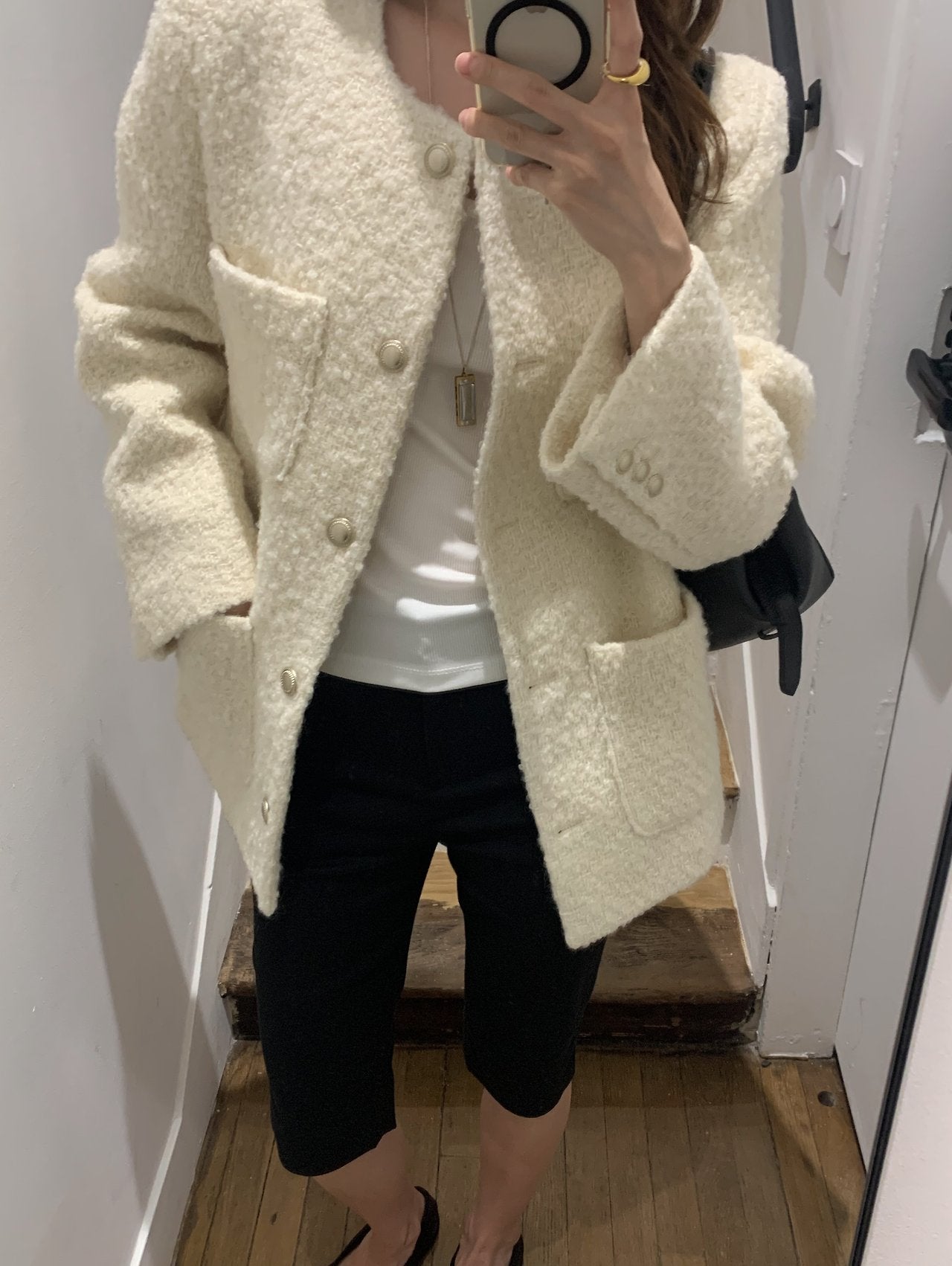 Ellie half tweed jacket-2col