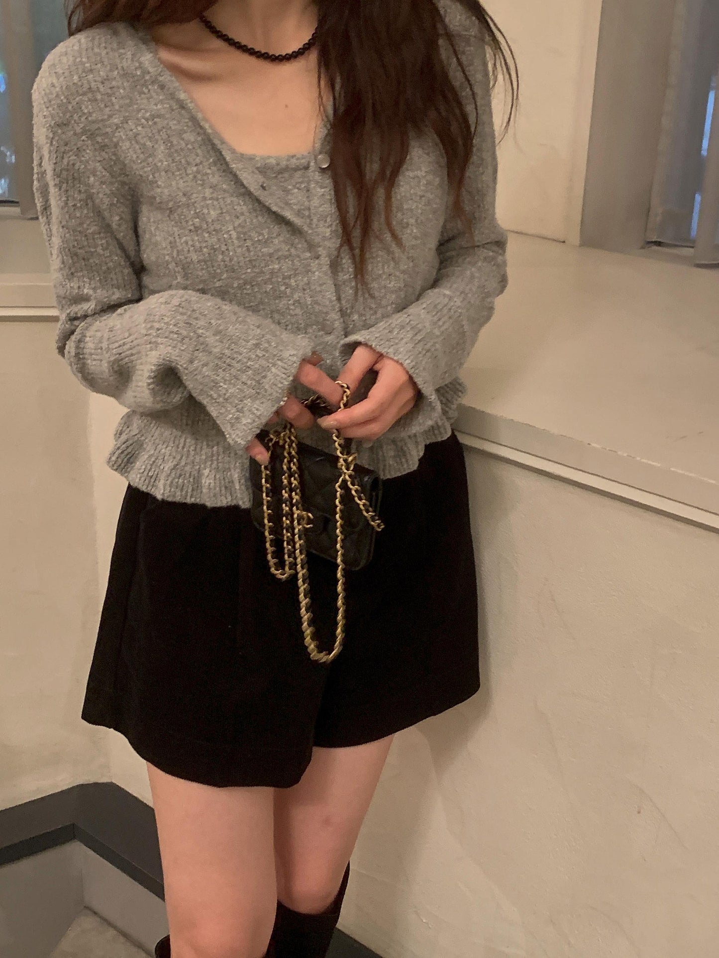 Corr bustier&cardigan-3col