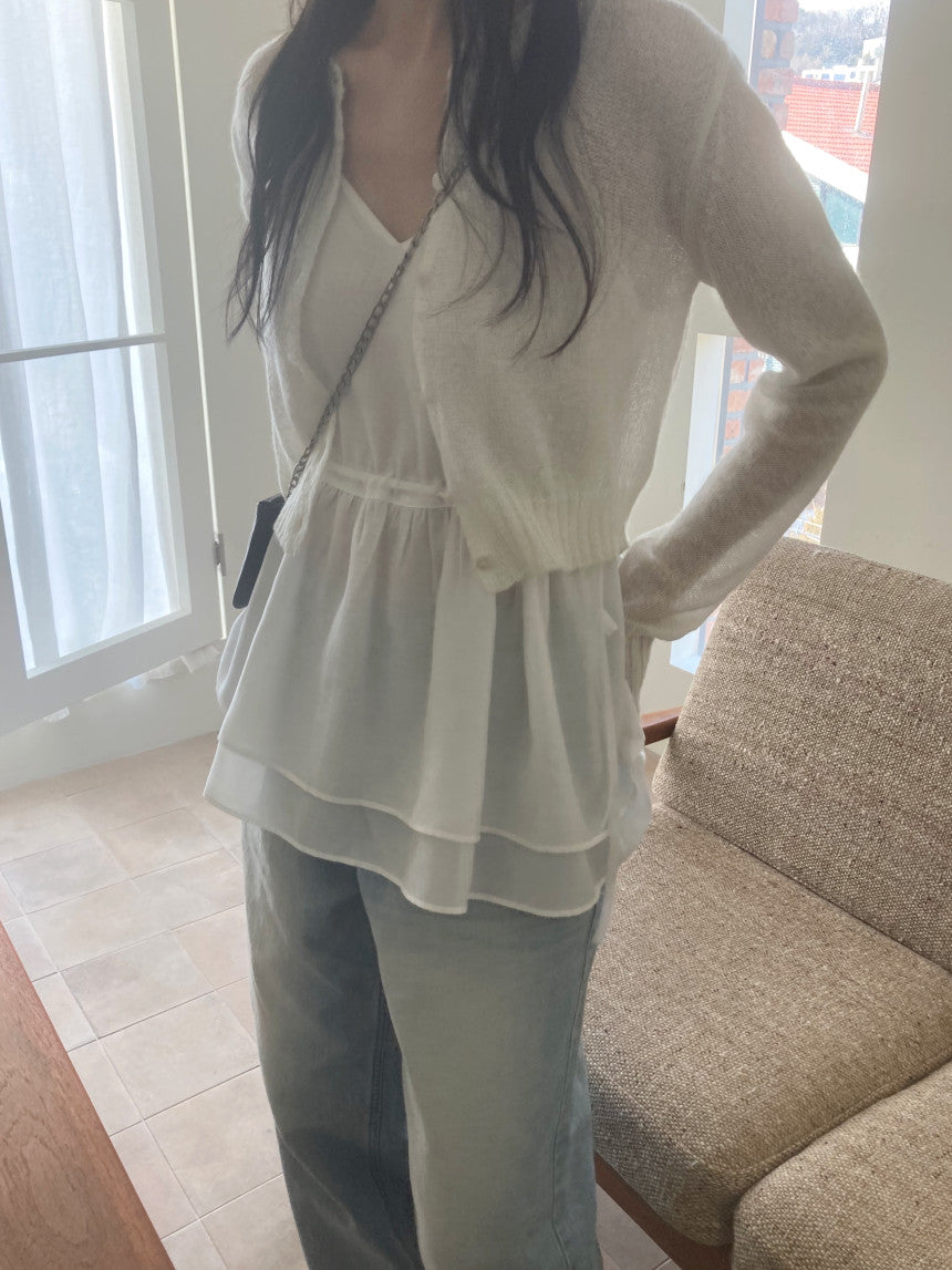 Mov sleeveless blouse