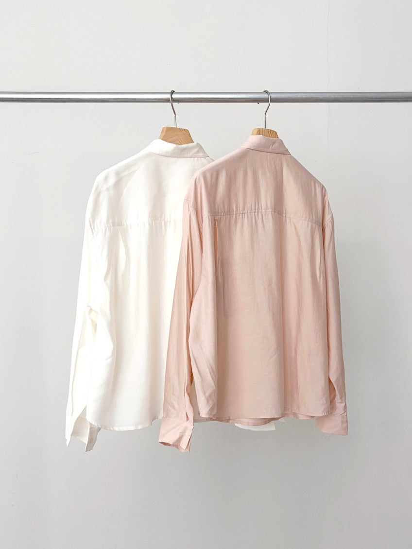 liter glossy boxy shirt-2col