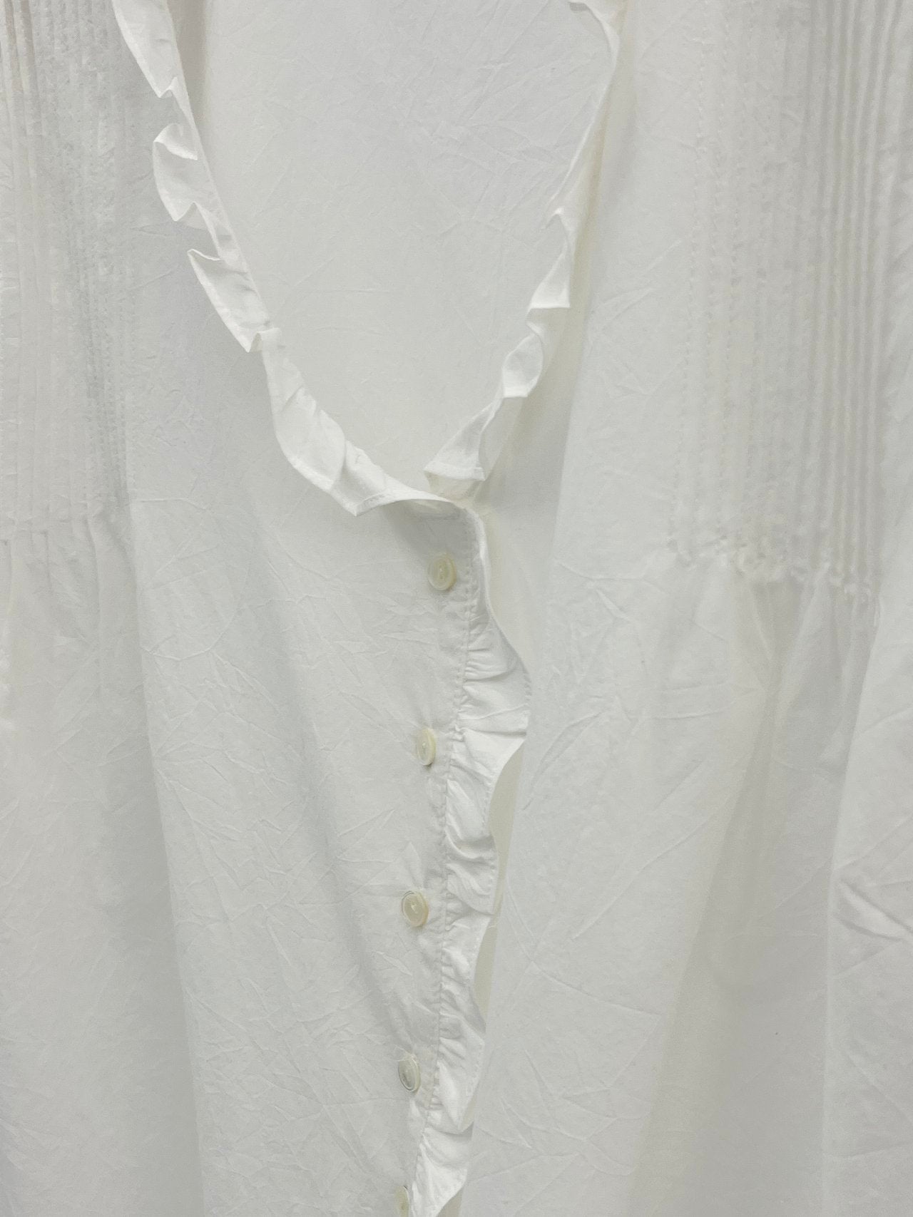 Mela frill pintuck blouse