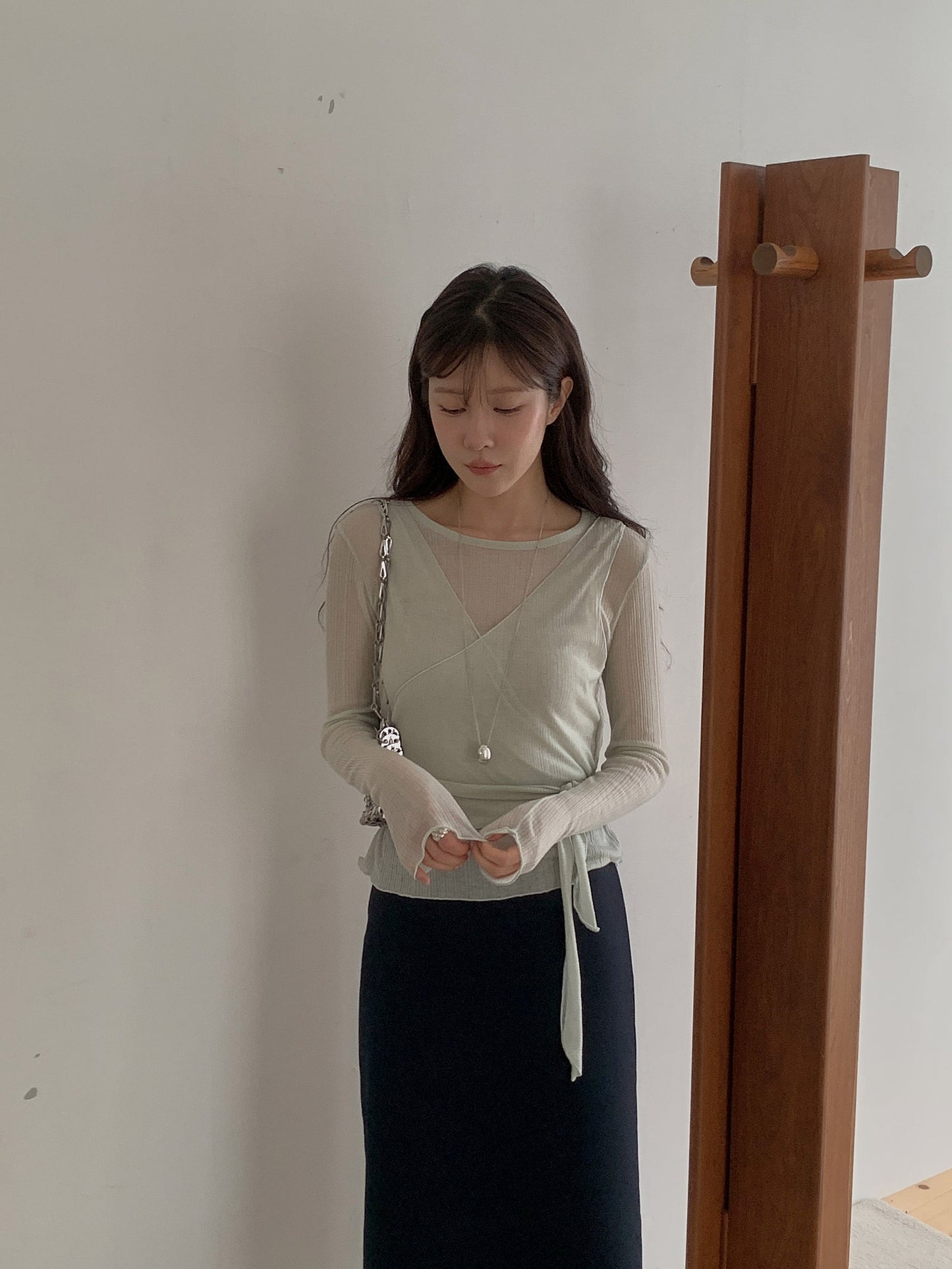 Sophie wrap vest&T set-3col