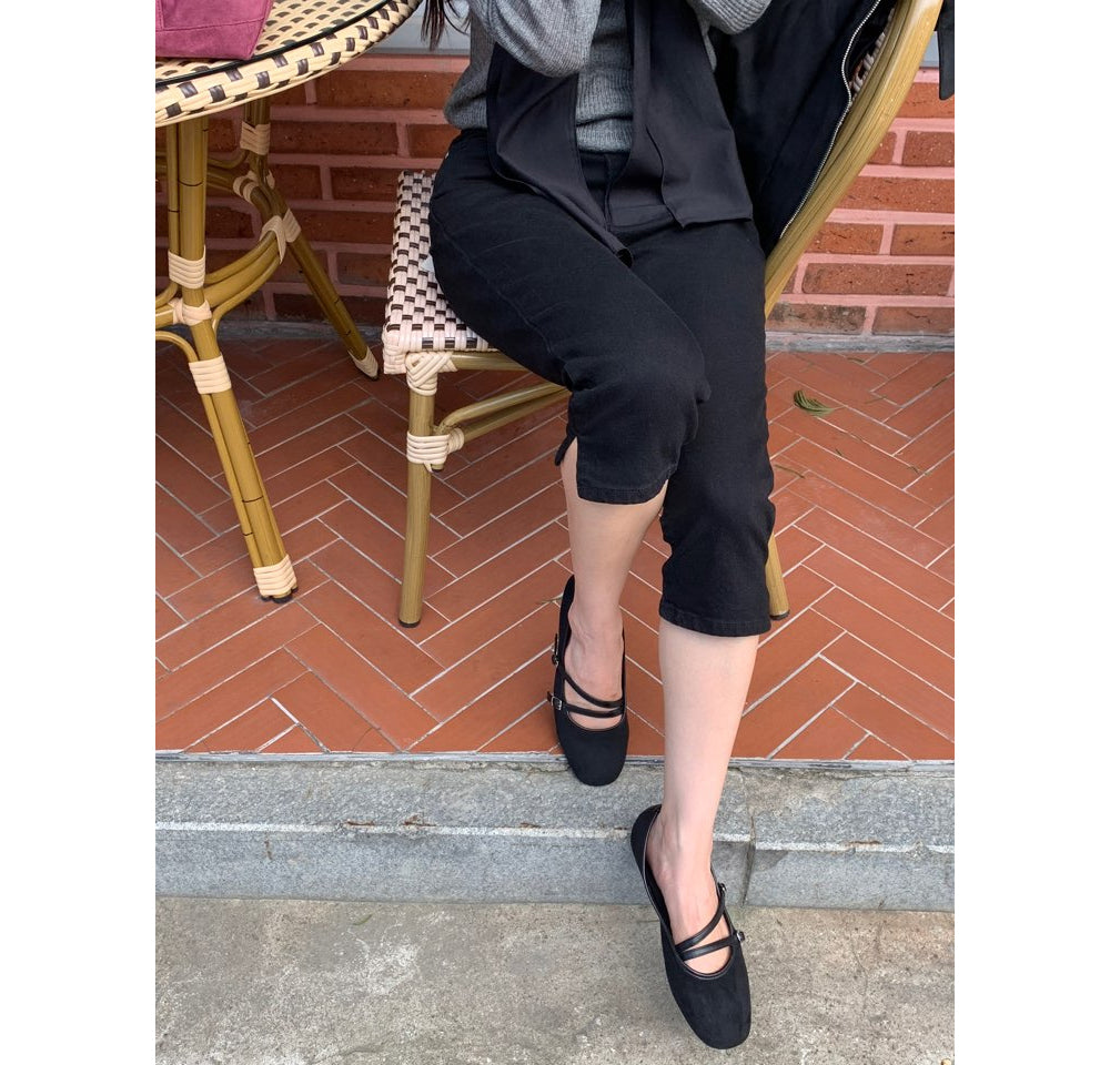 Low-rise capri pants