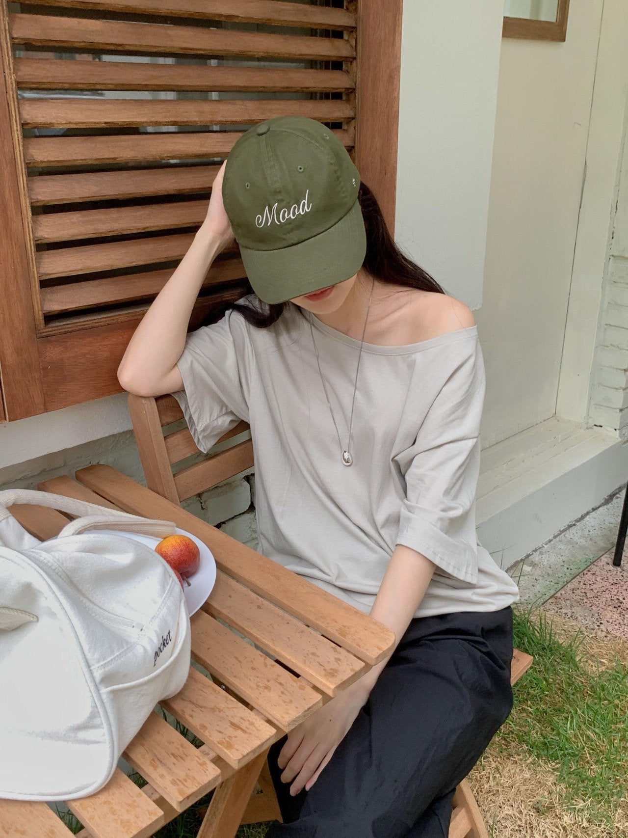 Off-shoulder T-4col
