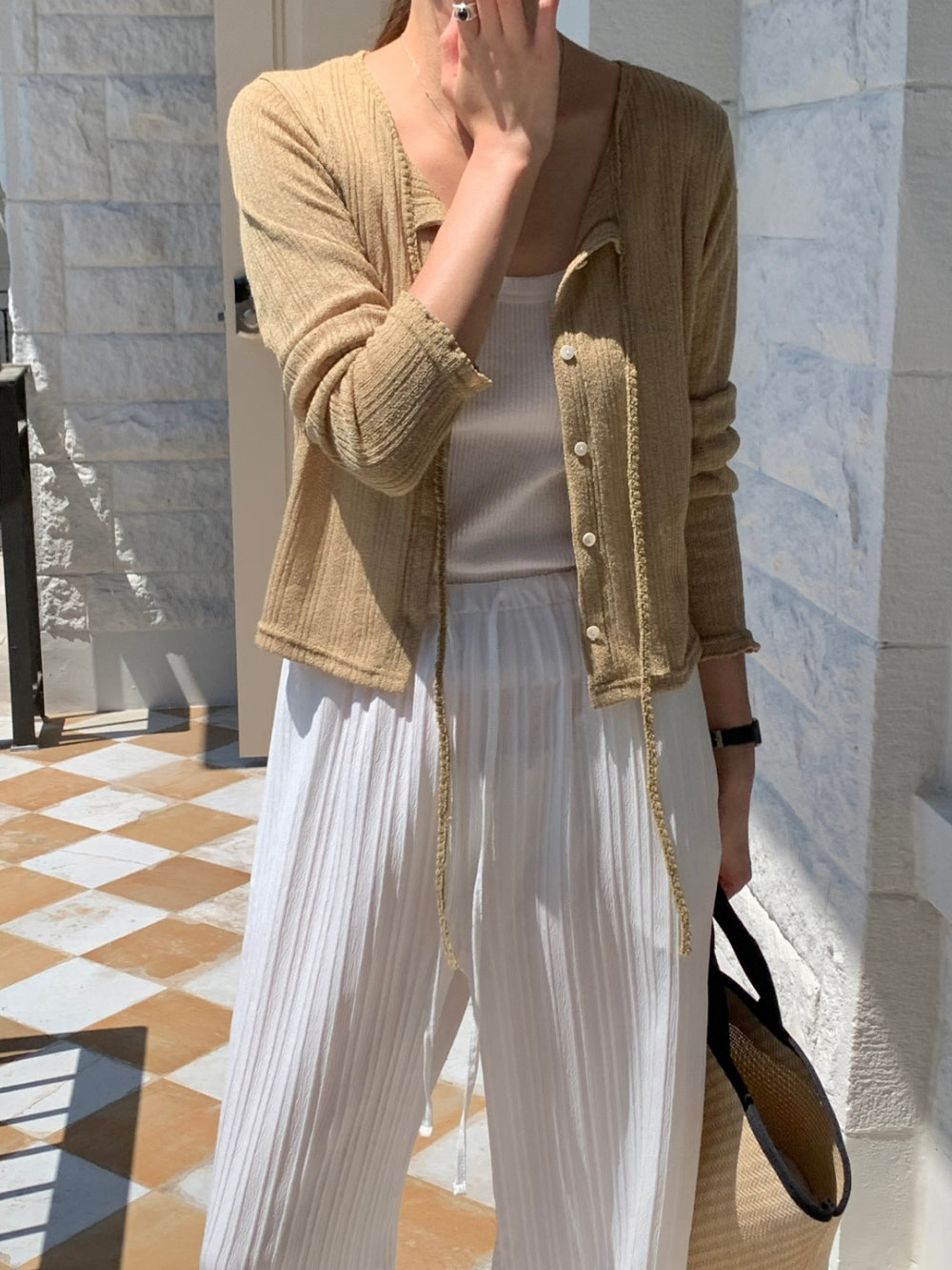 fuzzy cardigan-3col