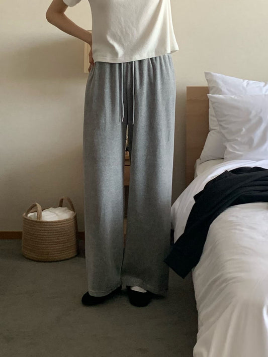 Haimi velua wide pants-4col