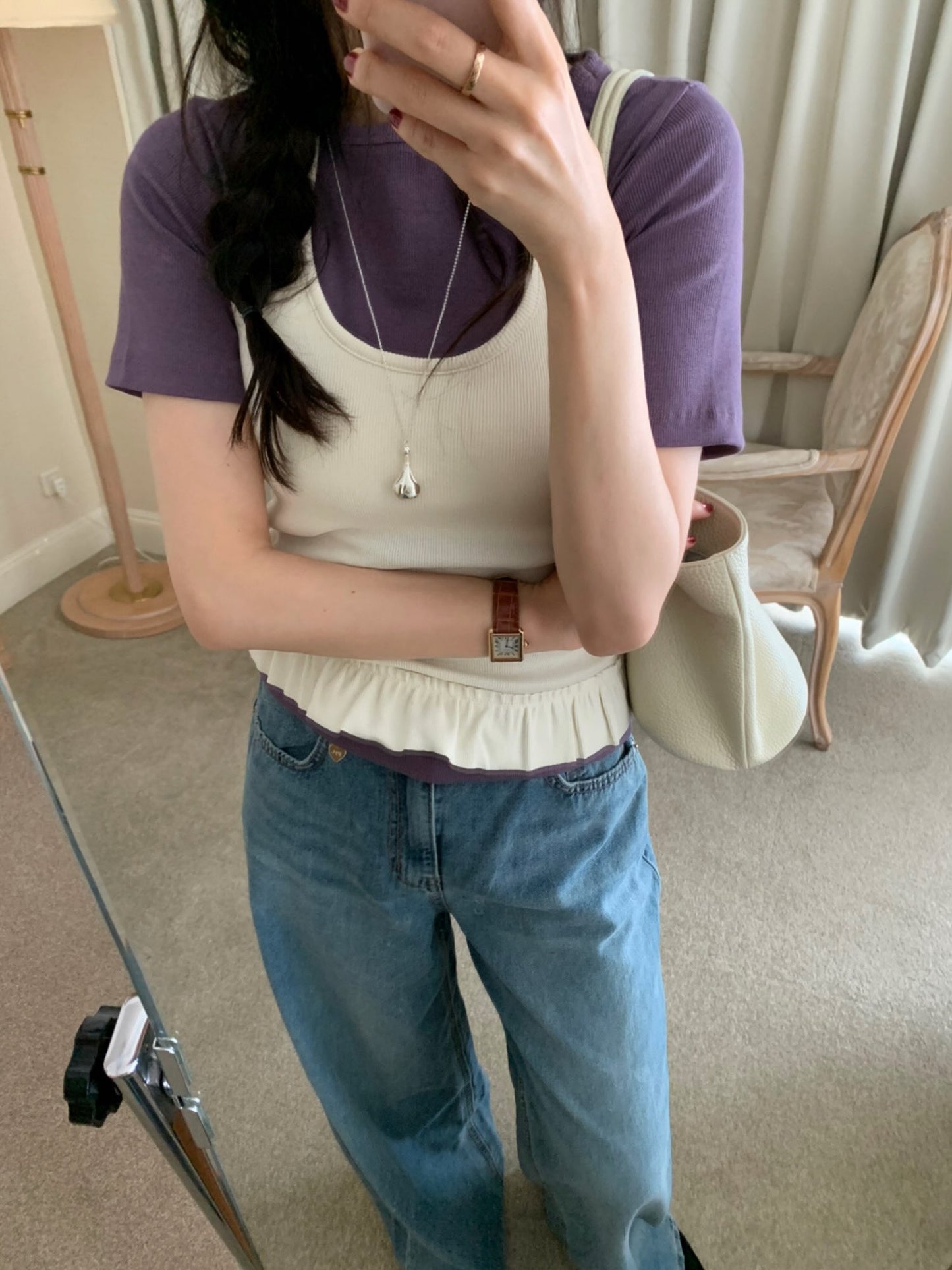 5half boat neck T-4col
