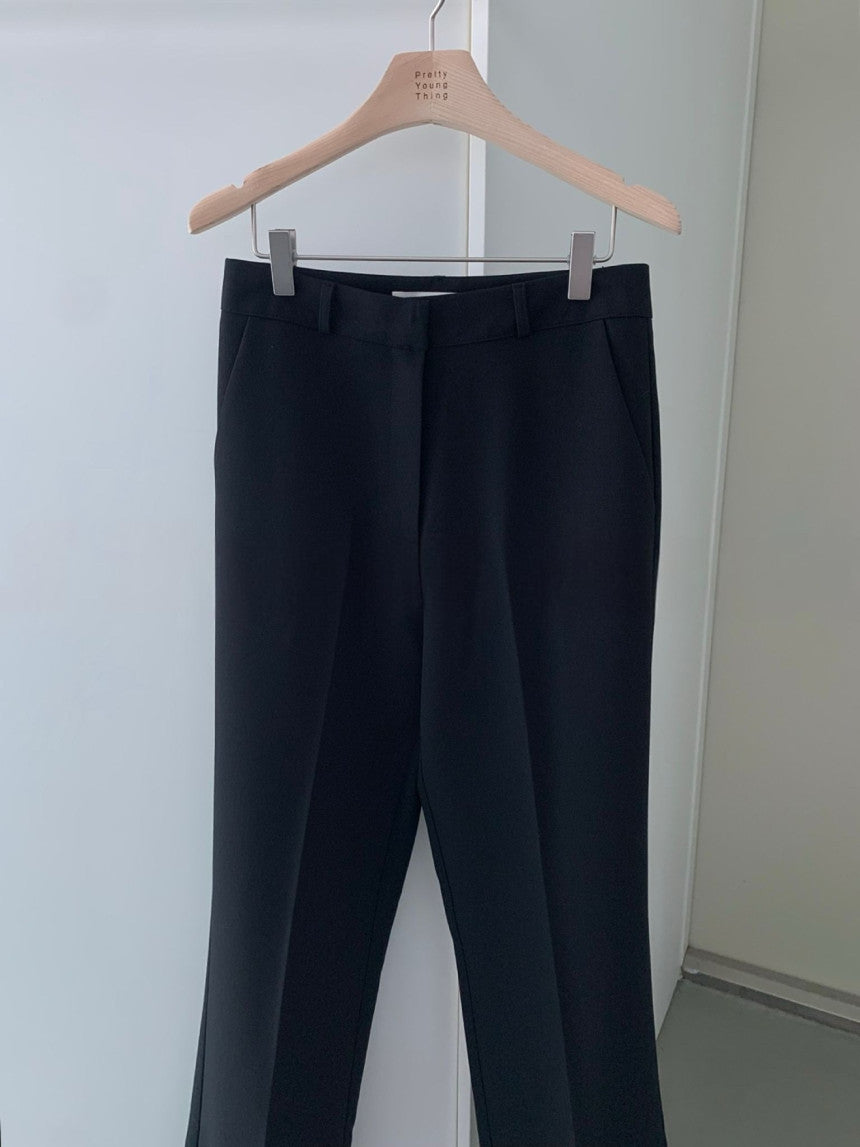 semi-bootcut slacks