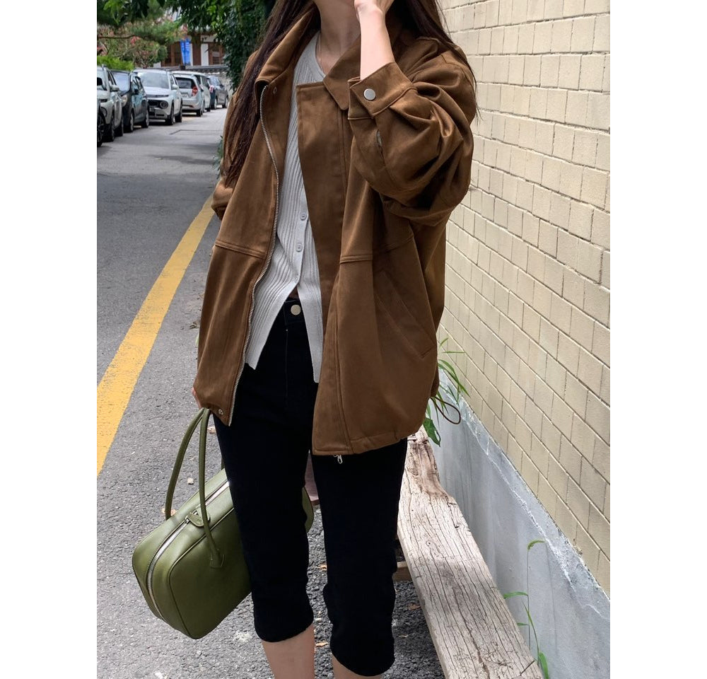 Mented Suede Jacket-2col