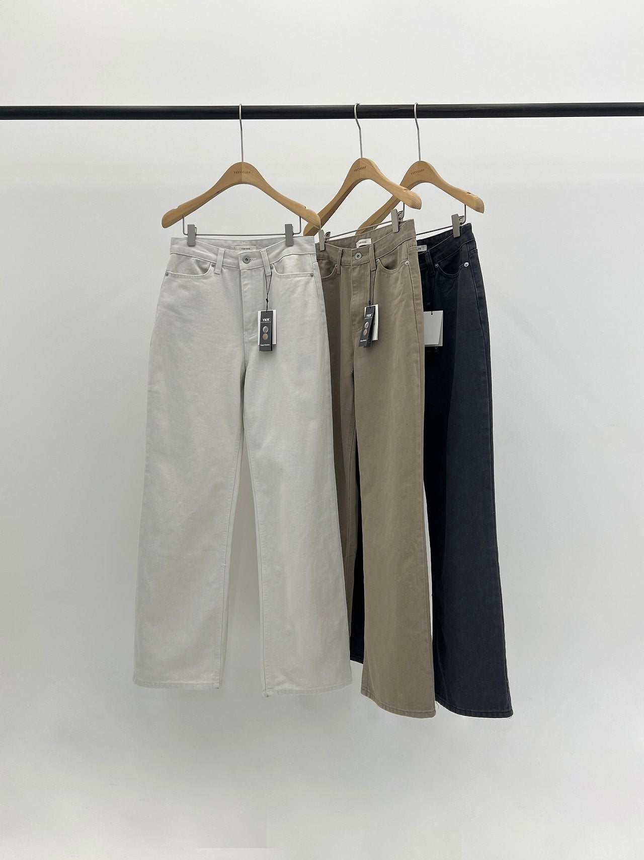 Marais vintage washing cotton pants-3col