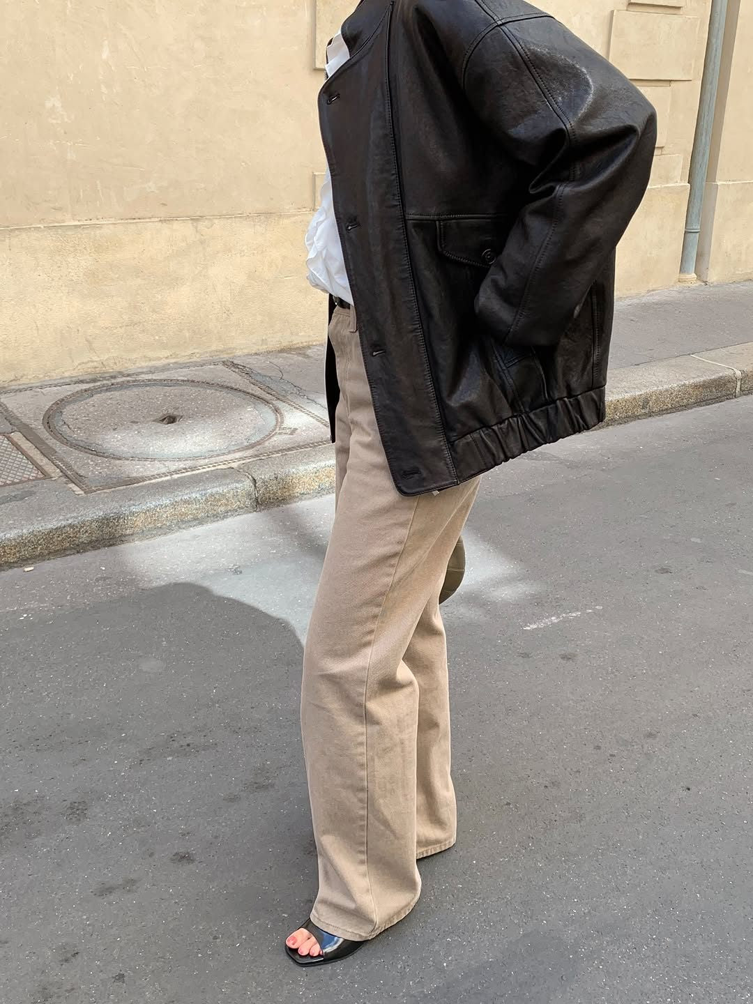 Marais vintage washing cotton pants-3col