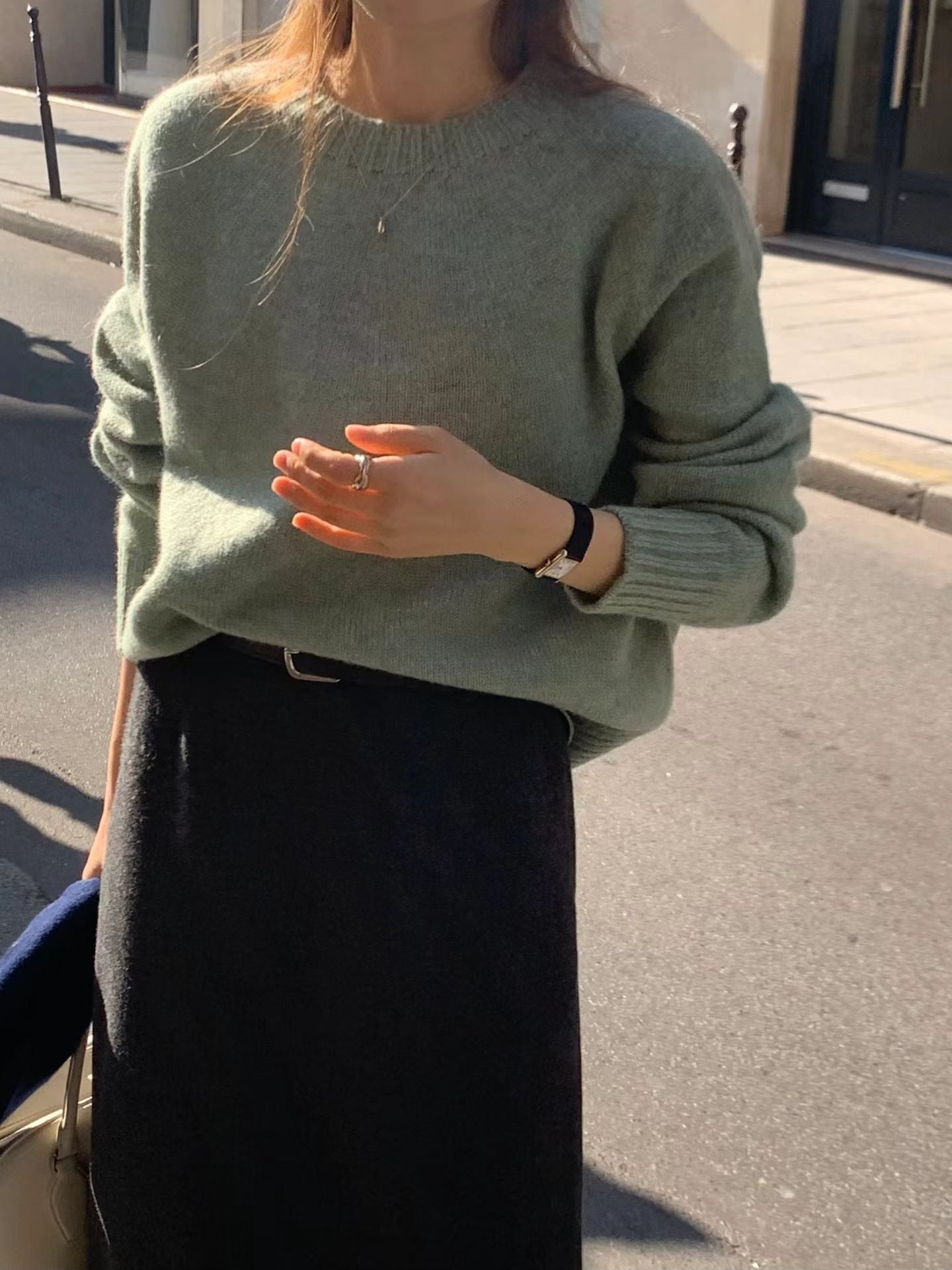 Ounce heather shirtland wool knit-4col