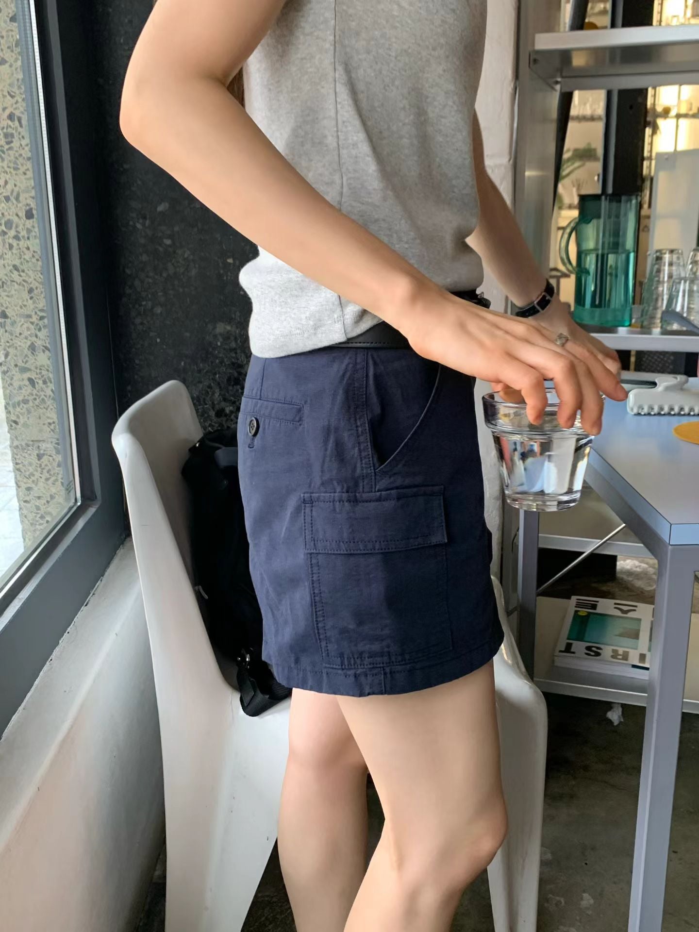 Ounce cargo short pants-3col
