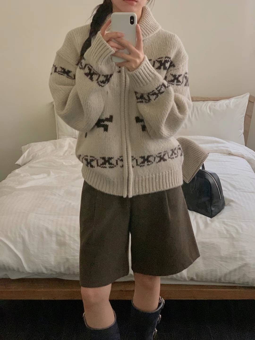 Nordic cardigan-3col