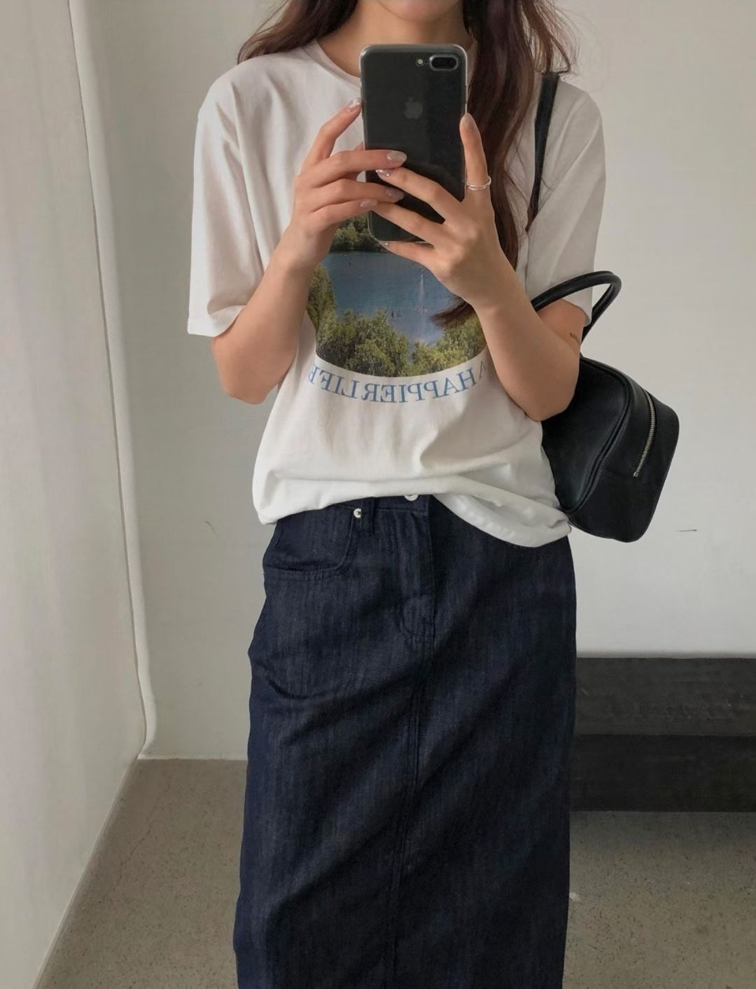 indigo skirt