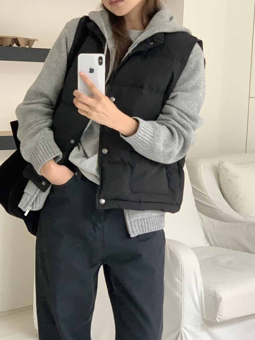 Bloom duckdown vest-3col