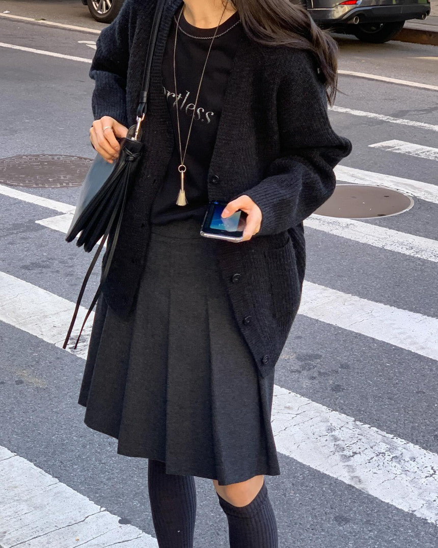 Mue hachi cardigan-4col