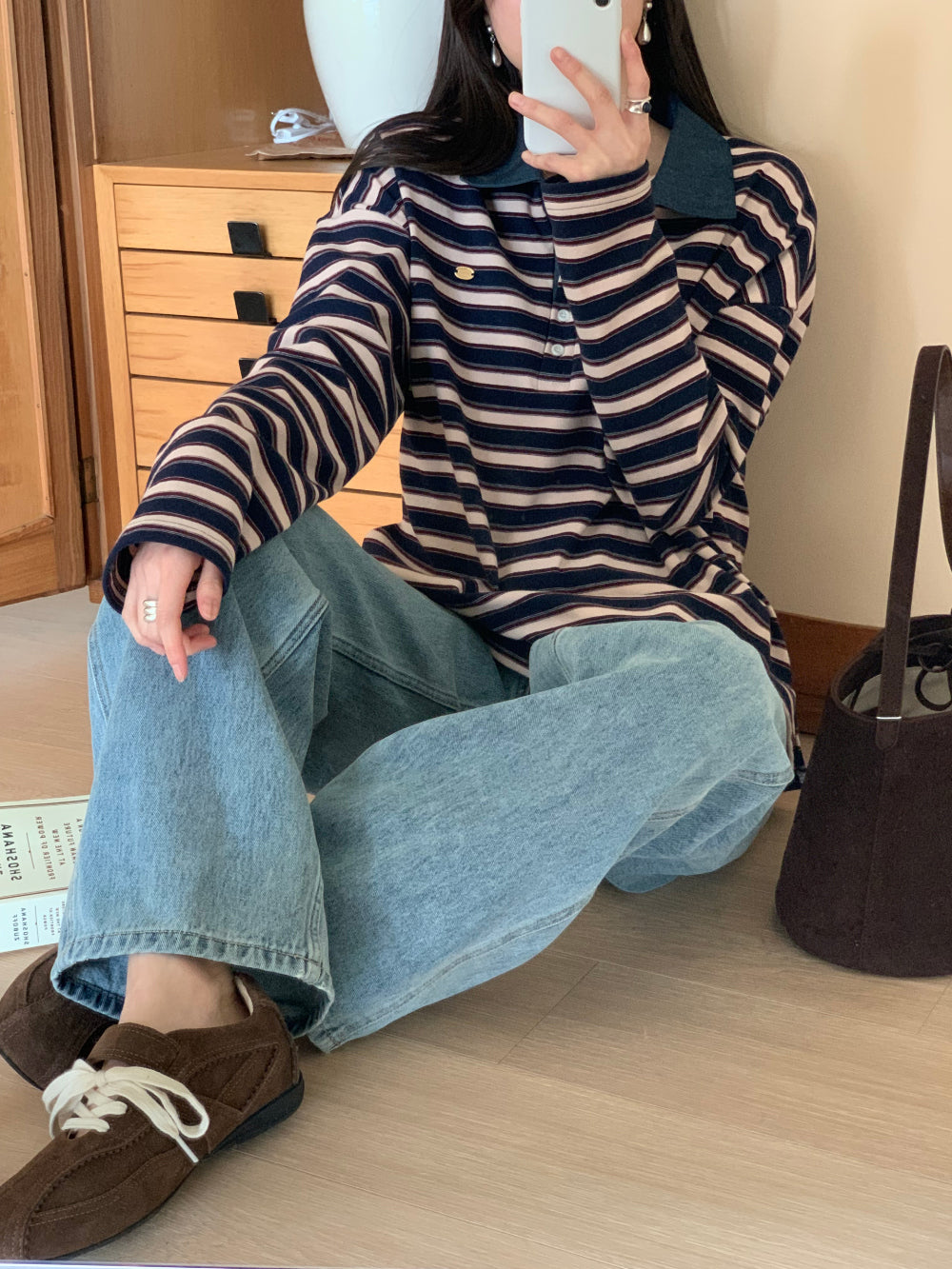 peace s.t collar T-3col