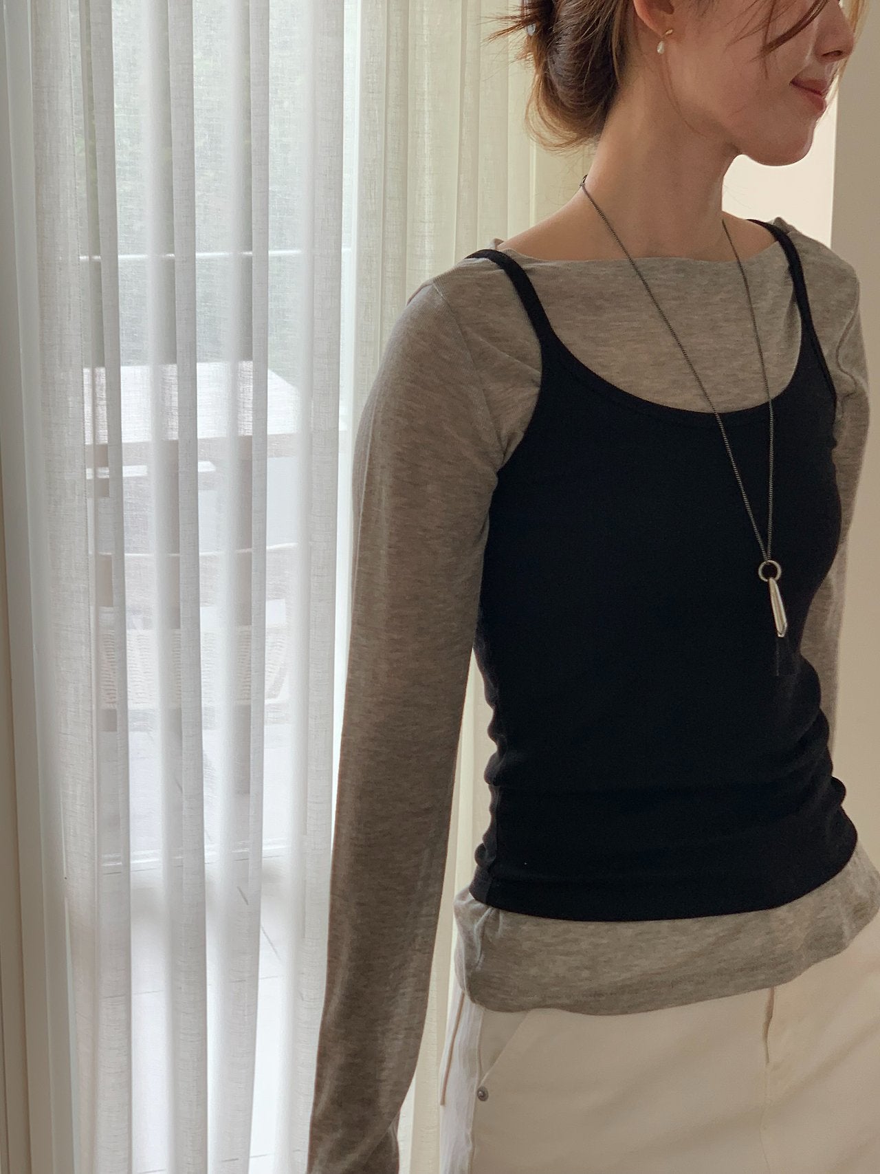 Lyocell rib sleeveless-3col