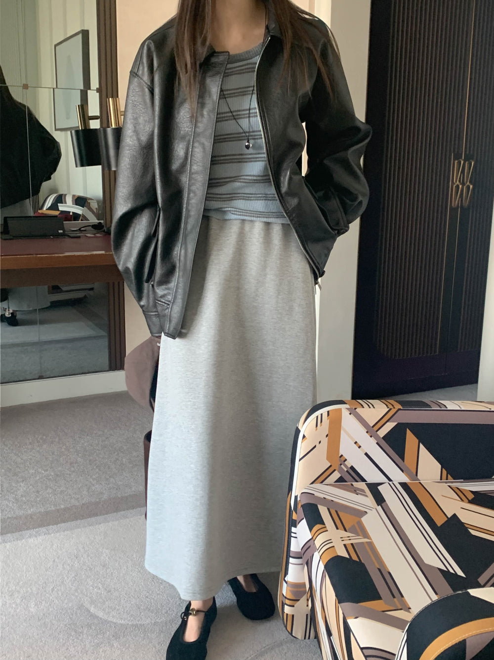 Macaron banding skirt-4col