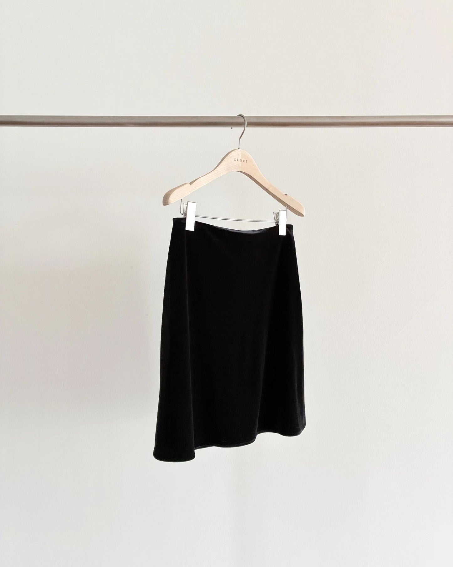 Ounce velvet midi skirt