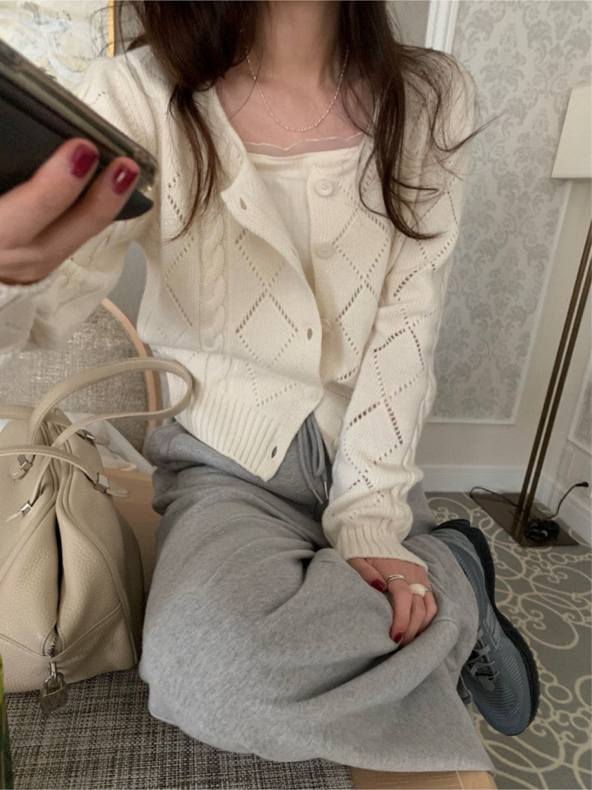 Roots lace sleeveless-4col