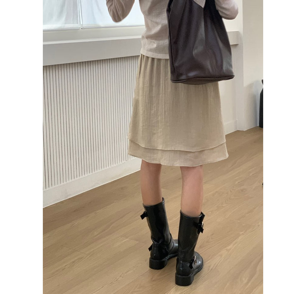 Yuzu skirt-2col