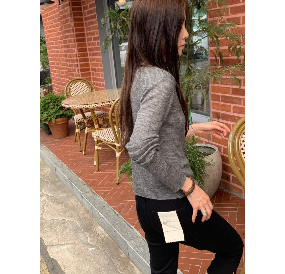 Low-rise capri pants