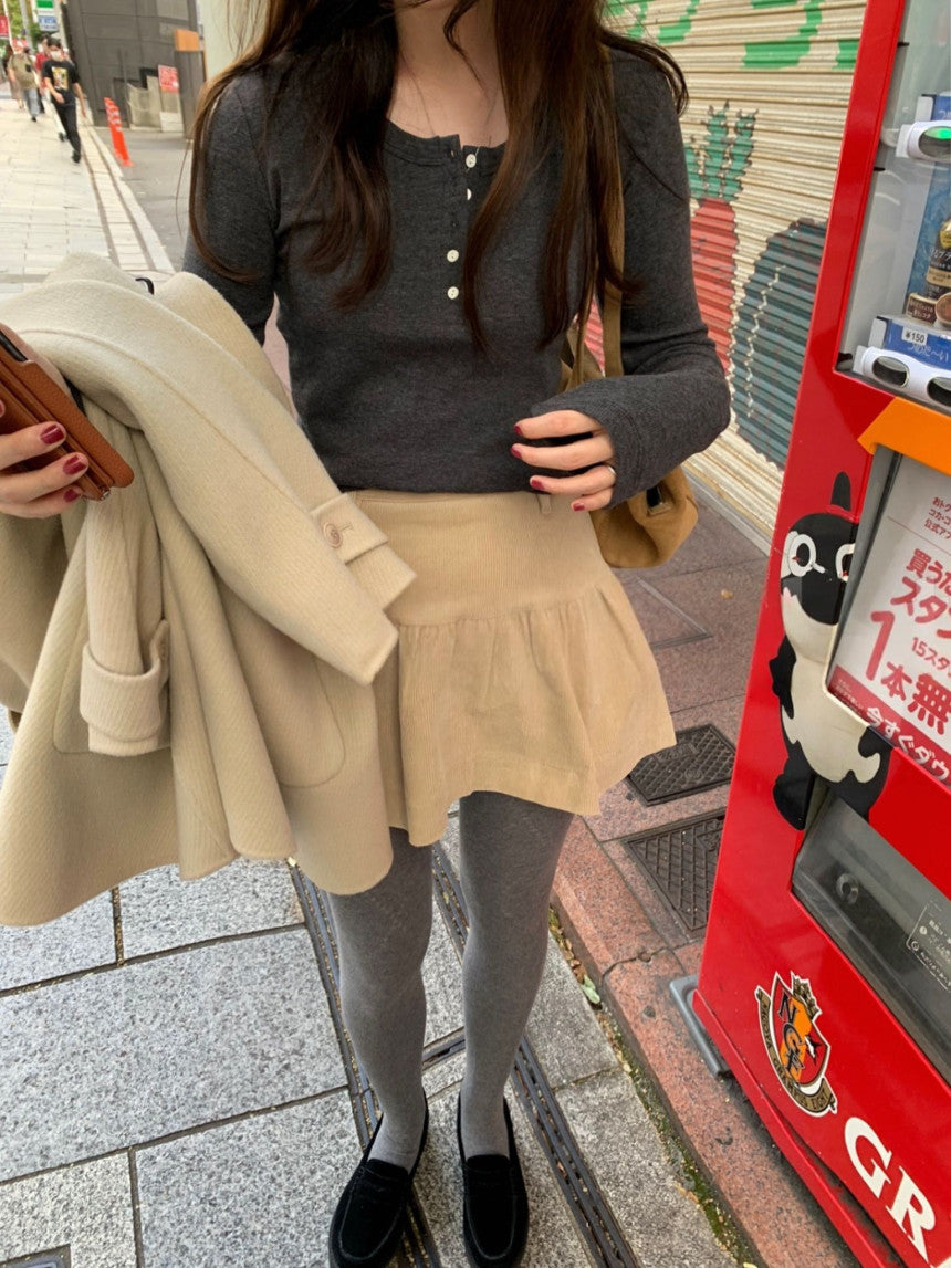 button winter T-4col