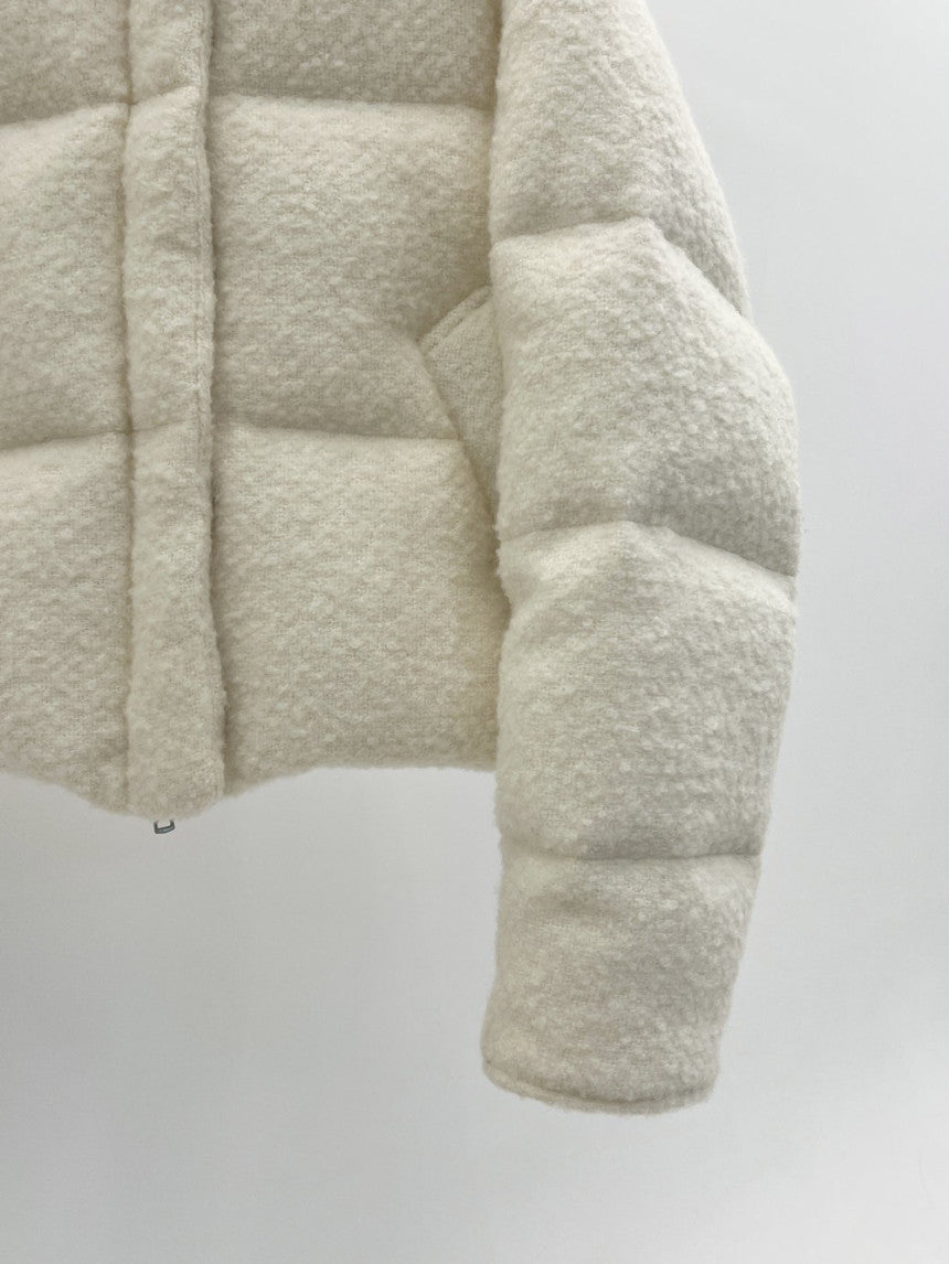 Bigben alpaca tweed duckdown short padding-2col