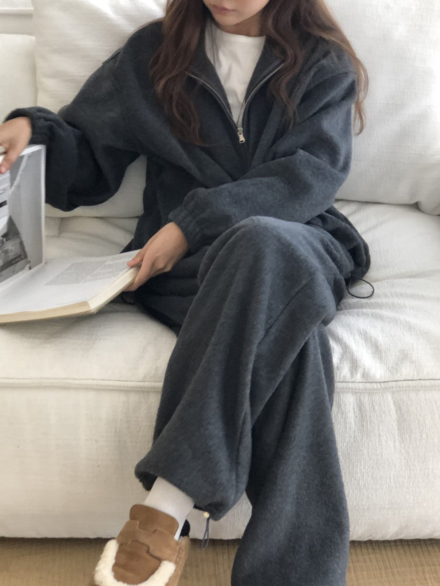 Luzern fleece zip up&pants-3col