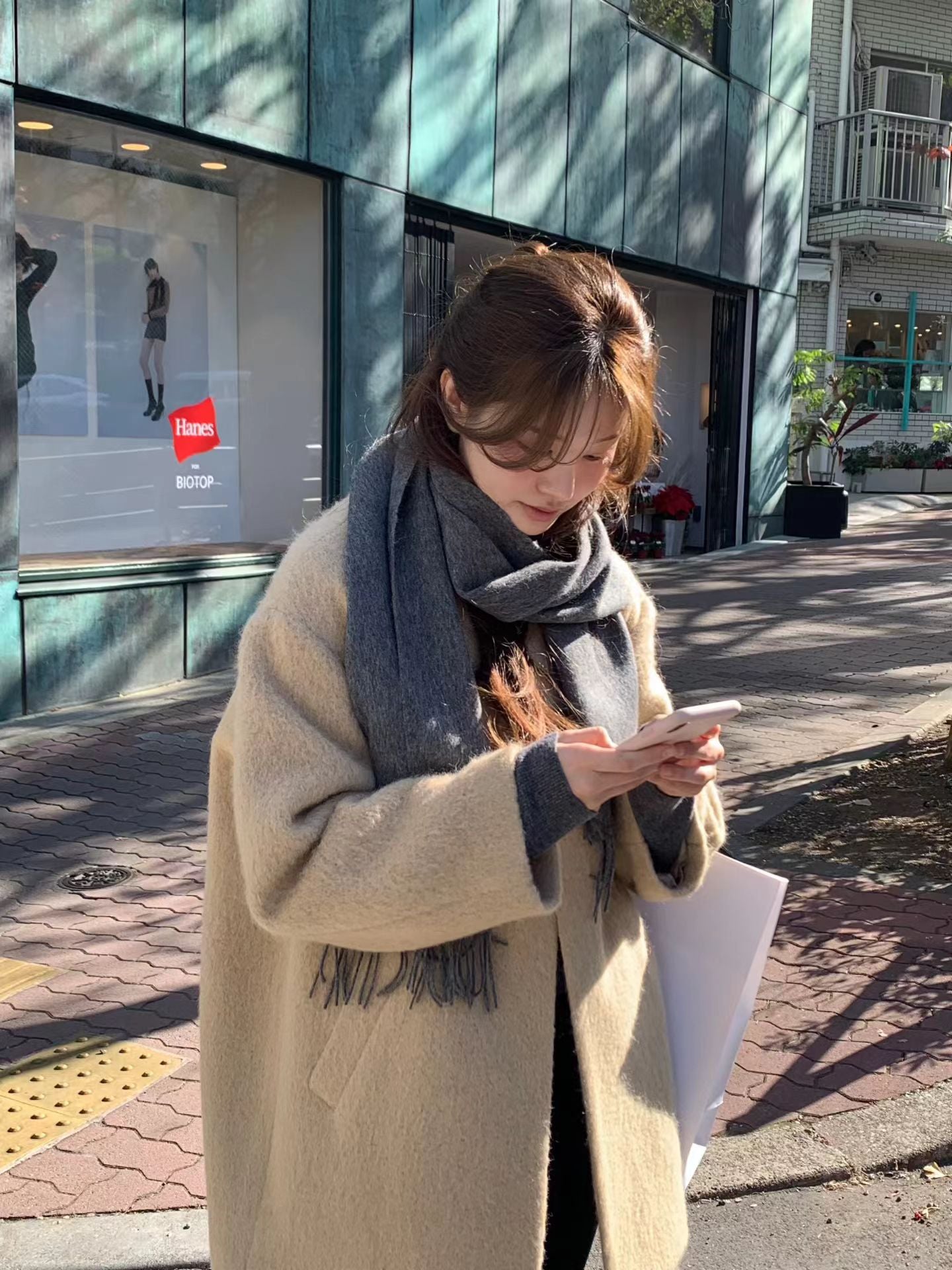 Ounce sander alpaca half coat-2col