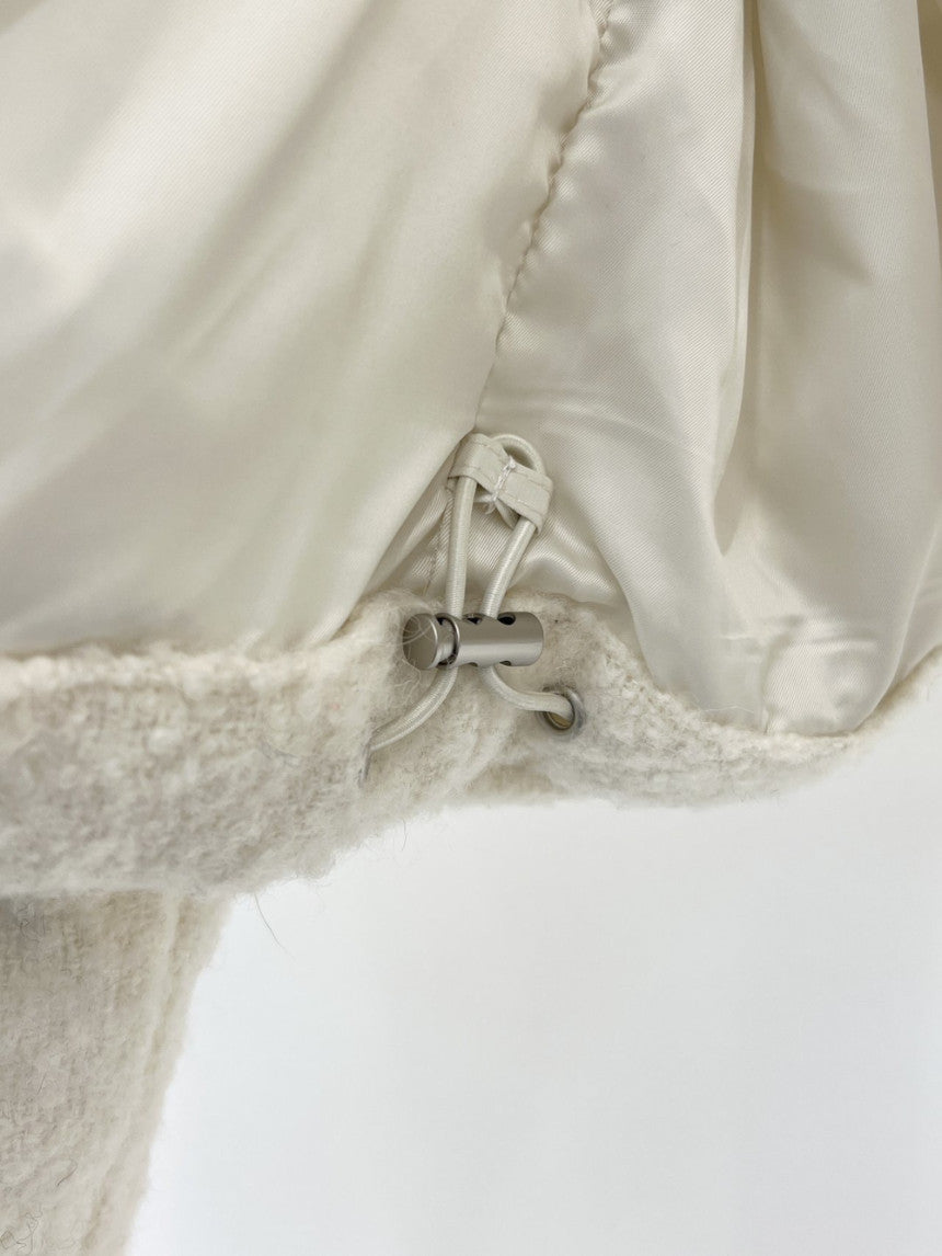 Bigben alpaca tweed duckdown short padding-2col