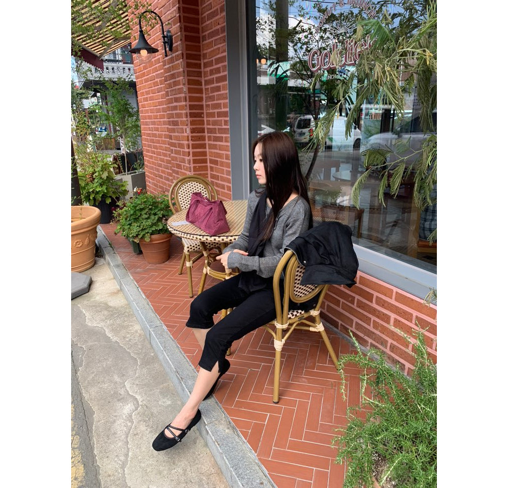 Low-rise capri pants