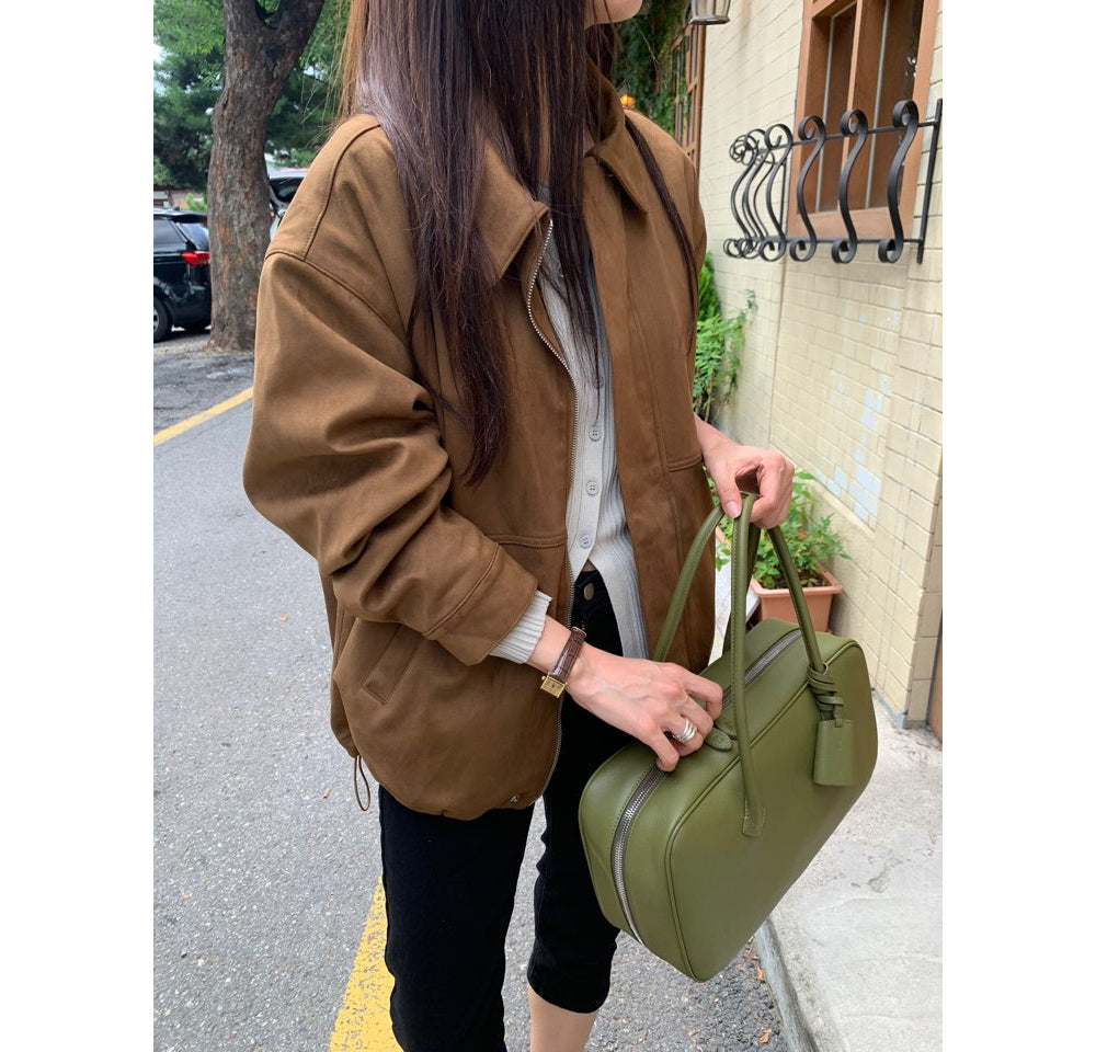 Mented Suede Jacket-2col