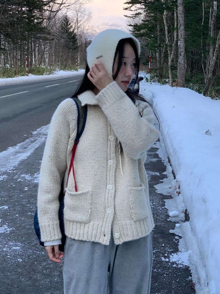 winter rosy cardigan-2col