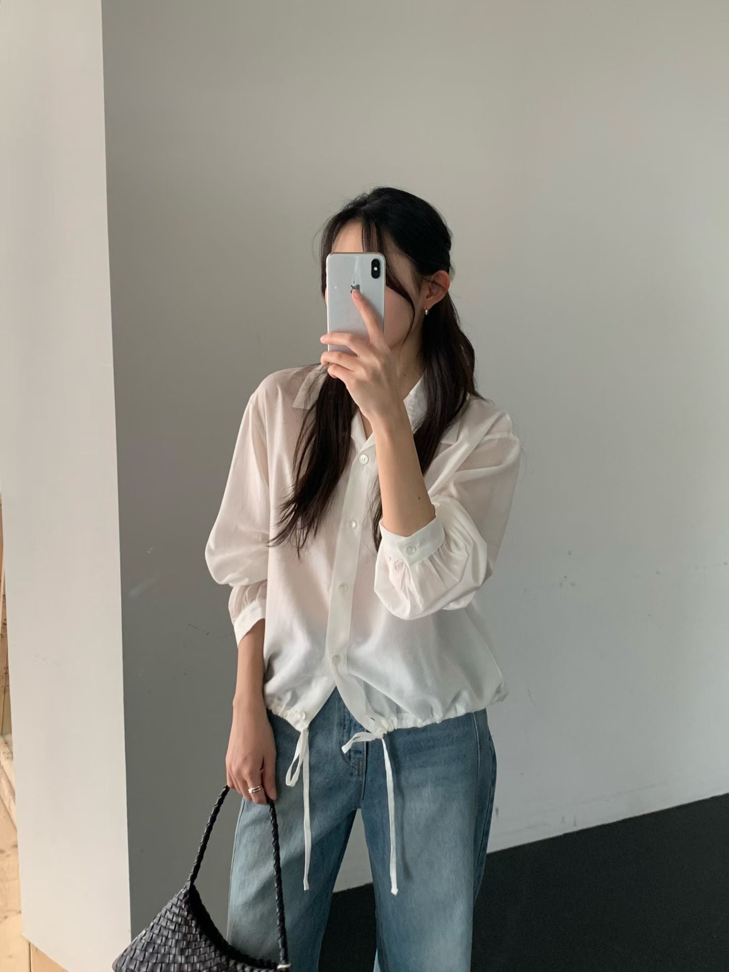 wind string blouse-3col