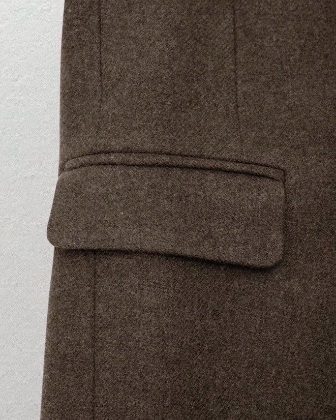 Wool single coat-3col
