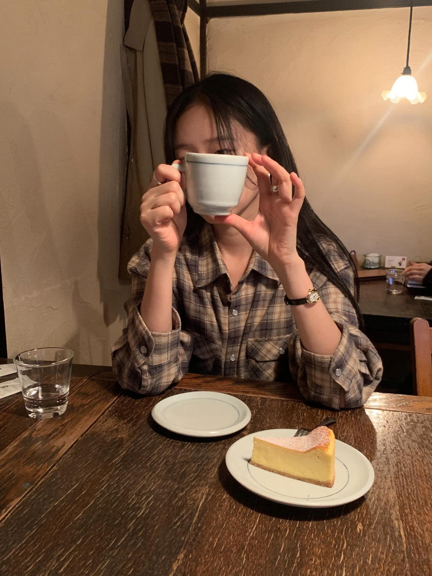 Jade check shirt-3col