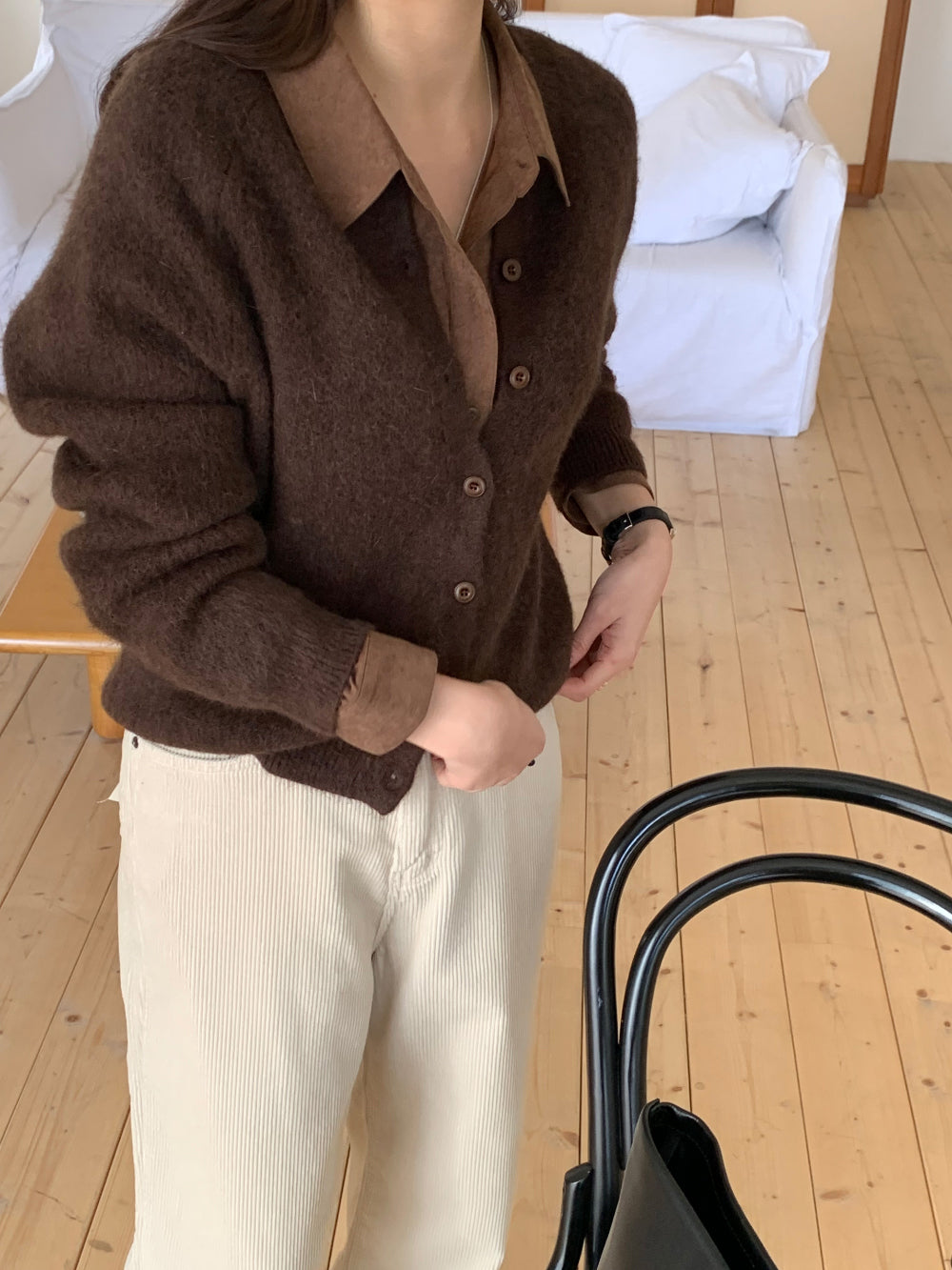 carrot cardigan-4col