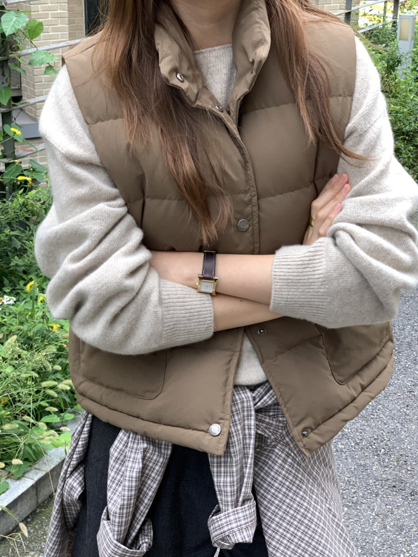 Bloom duckdown vest-3col