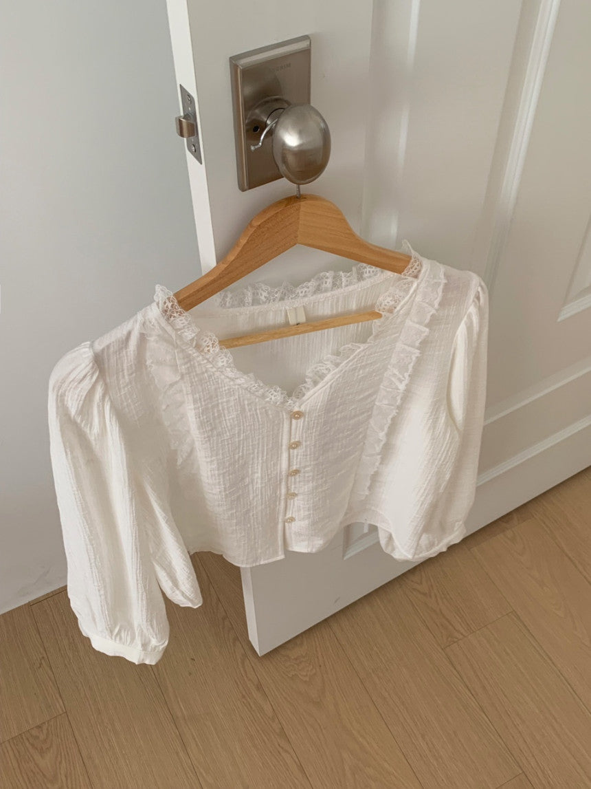 liter vera lace blouse-2col