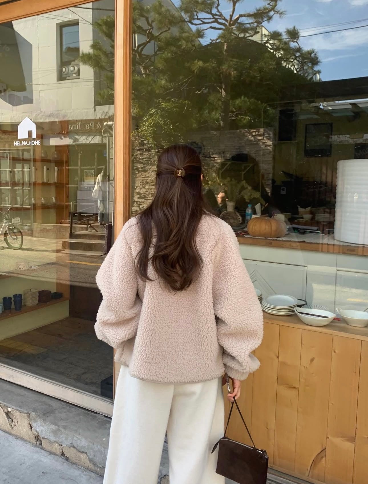 liter teddy searing fleece jumper-2col