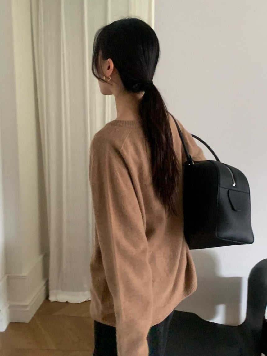 Cashmere airy knit-5col
