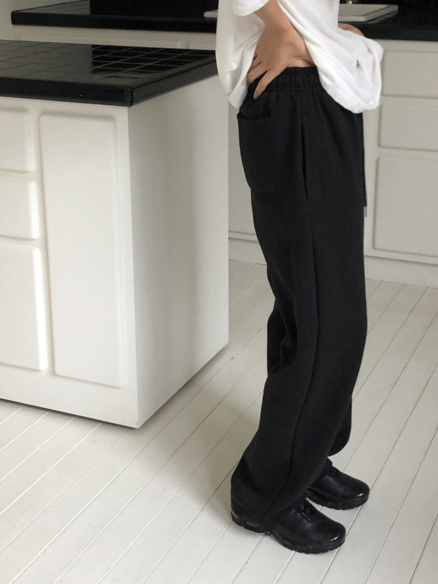 Soft string gimo training pants-4col