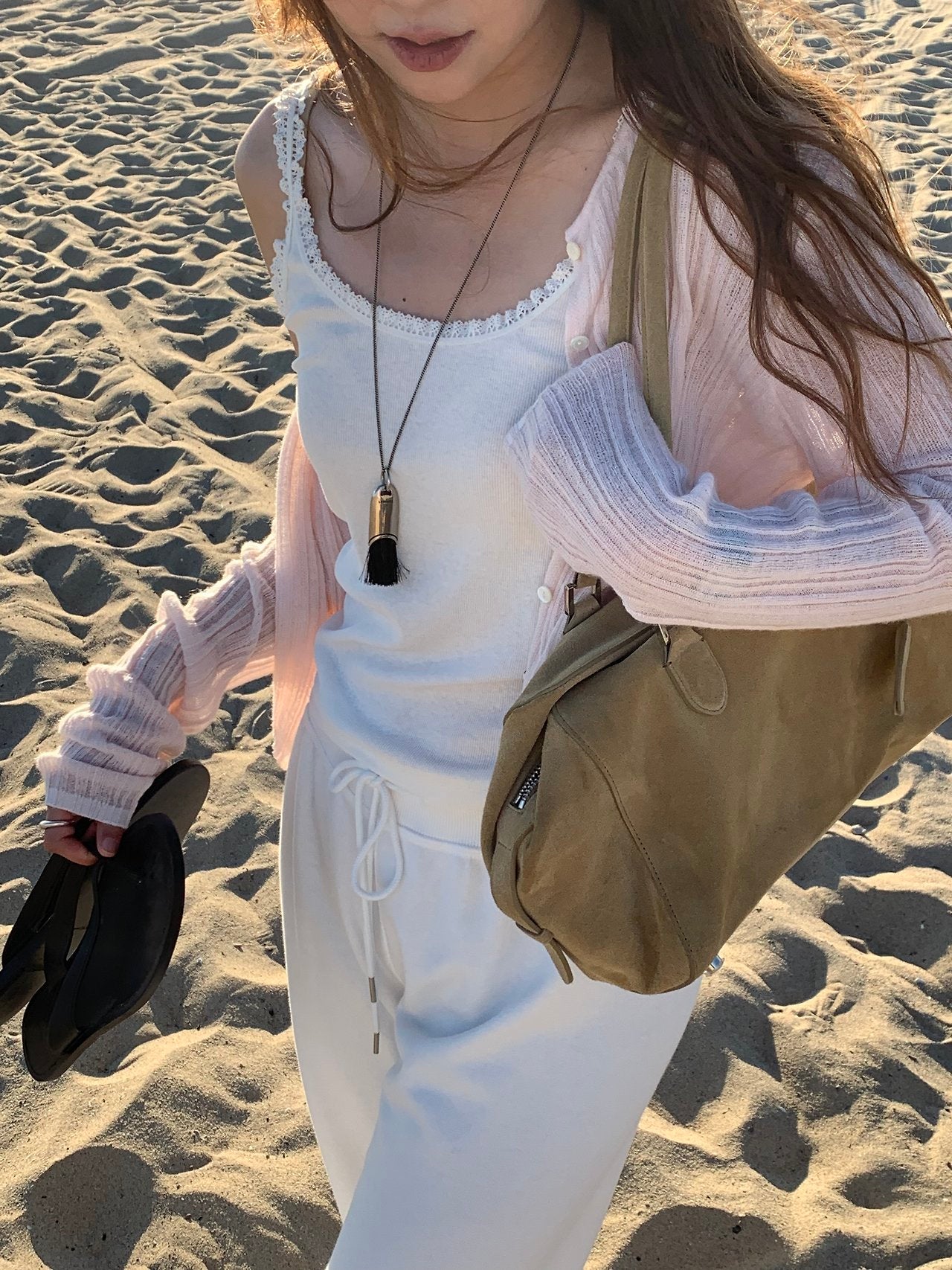 Novella alpaca round cardigan-4col
