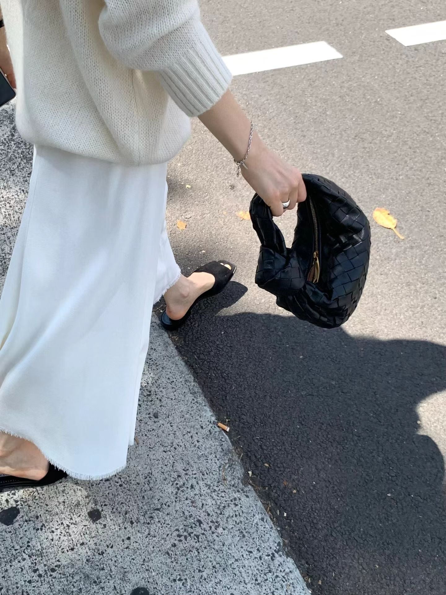 Ounce linen fringe skirt-2col